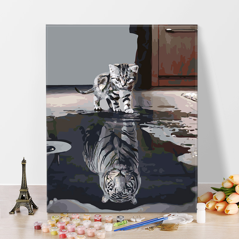 数字油画diy手绘卡通动漫人物