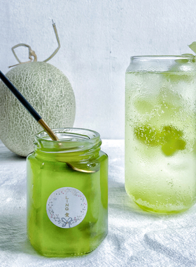 「LING食」一起吃瓜呀  清新香甜如风网红茶饮battle  蜂蜜蜜瓜茶