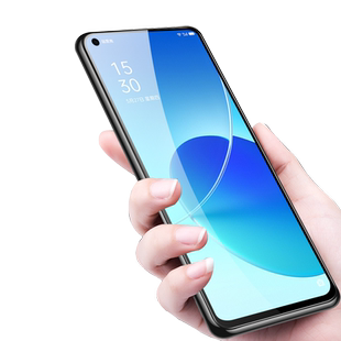适用opporeno6z钢化膜oppopeqm00opρo6reno6oppooreno6opreno6手机opponeno62vivoreno壳oppireno60oppo屏幕