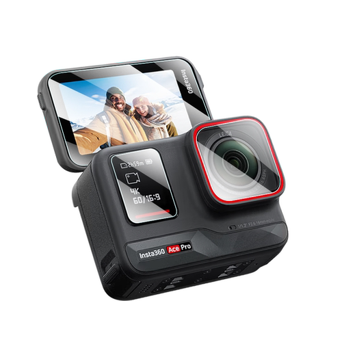 适用insta360acepro钢化膜insta360ace pro2保护膜lnsta影石二代pro屏幕贴pr0配件2前镜头相机贴膜贴纸套2代