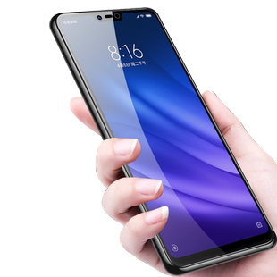 适用小米8lite钢化膜mi8lite手机小米8青春版防窥米八刚化模ml8防偷窥8青青版mi8 lite春青M1808D2TE蓝光玻璃