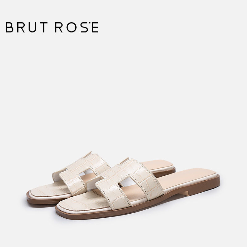 Brut Ros Women's Shoes Summer in Europe Flat bottom Exorcism slipper fashion leisure time Word tow Versatile Sandalsin the Women's Shoes, slipper, Word tow category - from Buy2taobao.com to provide professional Taobao agent buy service