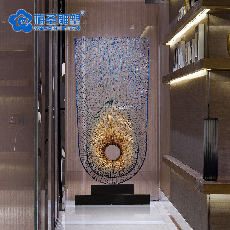 hotel hall club Lucky Iron art ornament electroplate Sculpture Decoration Open Houses a living room to ground Art a decorationin the Home accessories , 摆件类, 落地摆件 category - from Buy2taobao.com to provide professional Taobao agent buy service