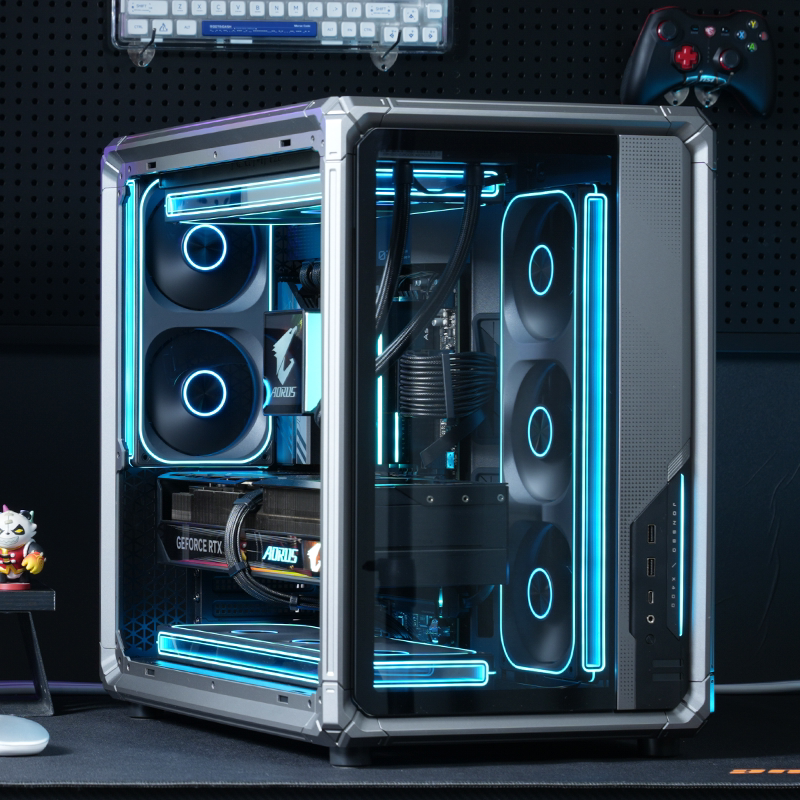 【3期免息+补贴5%】技嘉旗舰店DIY兼容机台式组装电脑主机R7 9800X3D/+5070Ti/5080海景房游戏整机