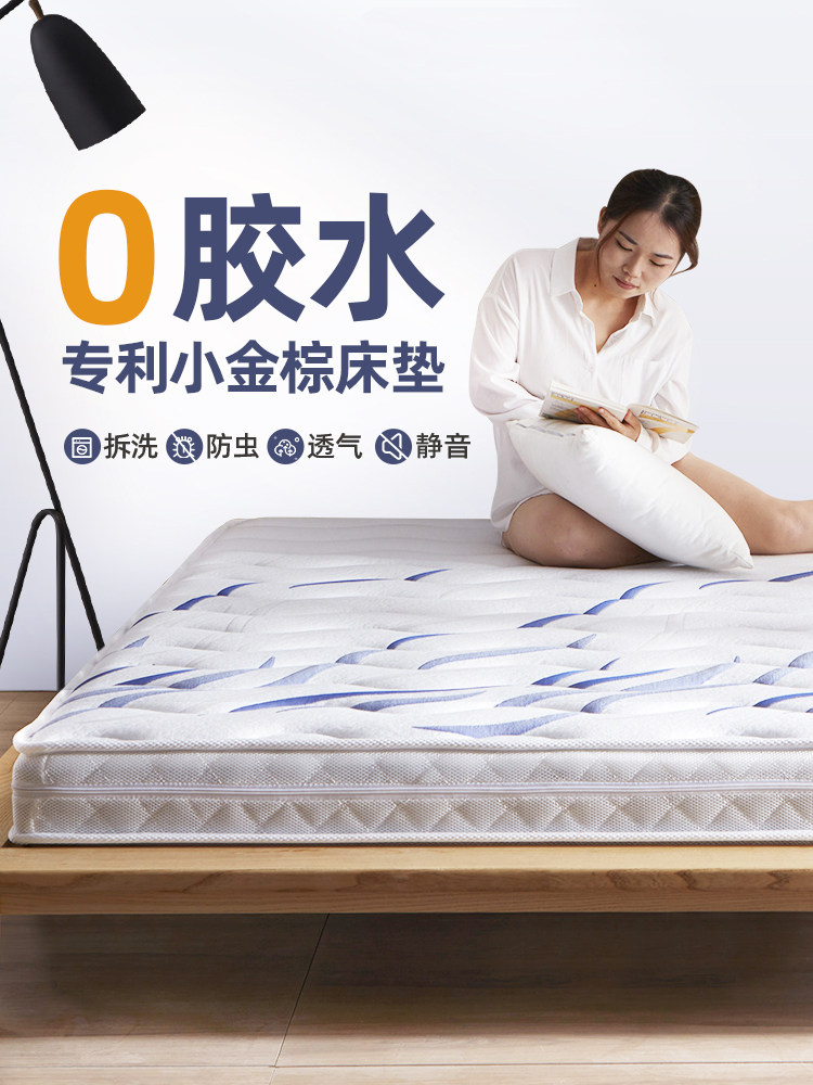 床垫家用卧室硬床垫子偏硬纯椰棕棕榈垫护腰护脊儿童环保棕床垫