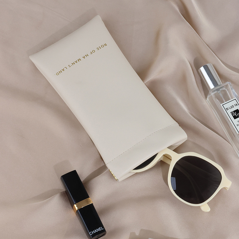 抗压便携自动闭合女式弹片眼镜袋