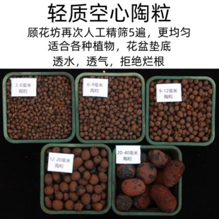 空心陶粒 垫底陶粒 多肉土 顾花坊