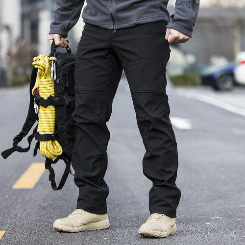 执政官秋冬季加绒加厚防水冲锋裤