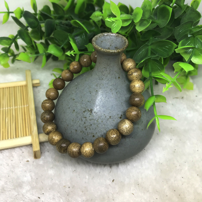 베트남 나트랑 정통 부드러운 실크 침향 비즈 팔찌 8MM 팔찌 충실도 천연 오래된 소재 횡포 한 남성과 여성