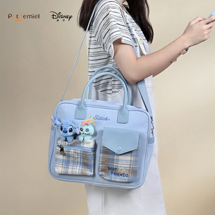 迪士尼正版 史迪奇斜挎手拎大容量包朱迪尼克卡通包送生日礼物女孩