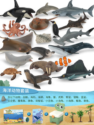 仿真玩具海洋动物模型早教认知