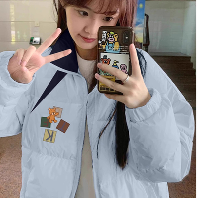 韩版宽松面包服外套情侣款