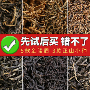 正山小种茶叶试喝装 武夷山原产地 金骏眉 红茶 茶样老枞红茶 八款