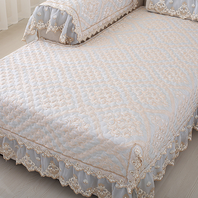 欧式风布艺防滑定做夏季沙发套