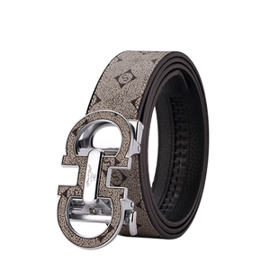 七匹狼皮带潮流自动扣腰带男士生日礼物年轻时尚新款印花裤带正品