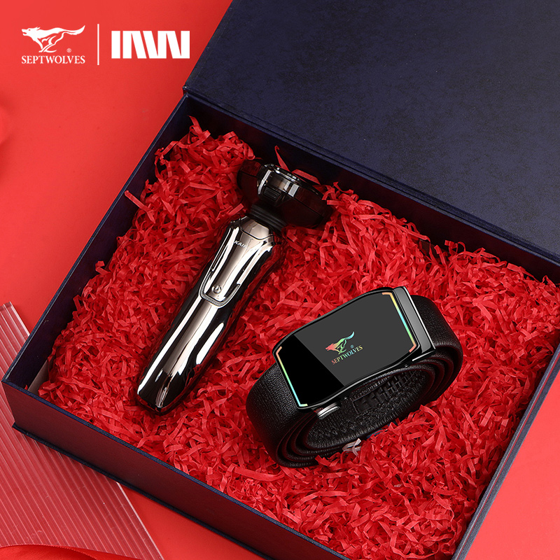 七匹狼皮带剃须刀礼盒