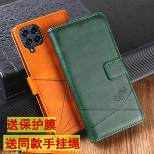 5G翻盖皮套M52 22防摔M11 M40S保护套M31Prime男女款 M02S插卡M33 32手机套 M10 适用三星M62手机壳M51全包M53