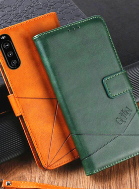 适用索尼Xperia10III手机壳ii全包10plus Sony10 IV保护Lite翻盖i3113 4293 3123插卡XQ-AU51 BT52 SO52B皮套