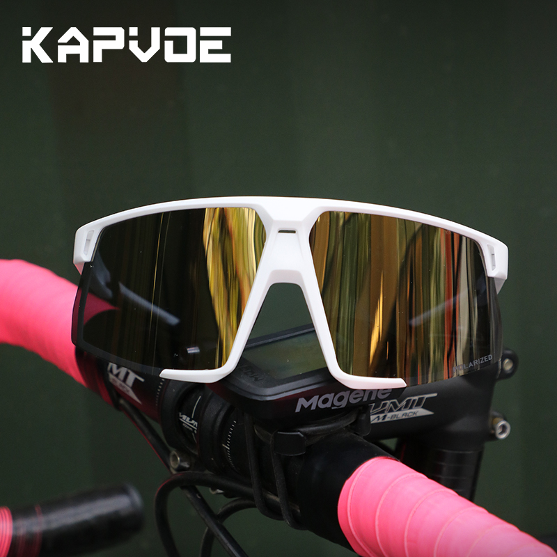 KAPVOE变色骑行眼镜专业运动跑步防紫外线防风自行车公路车护目镜