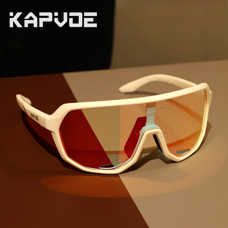 卡普沃Kapvoe骑行眼镜徒步登山专业日夜两用近视自行车防风护目镜