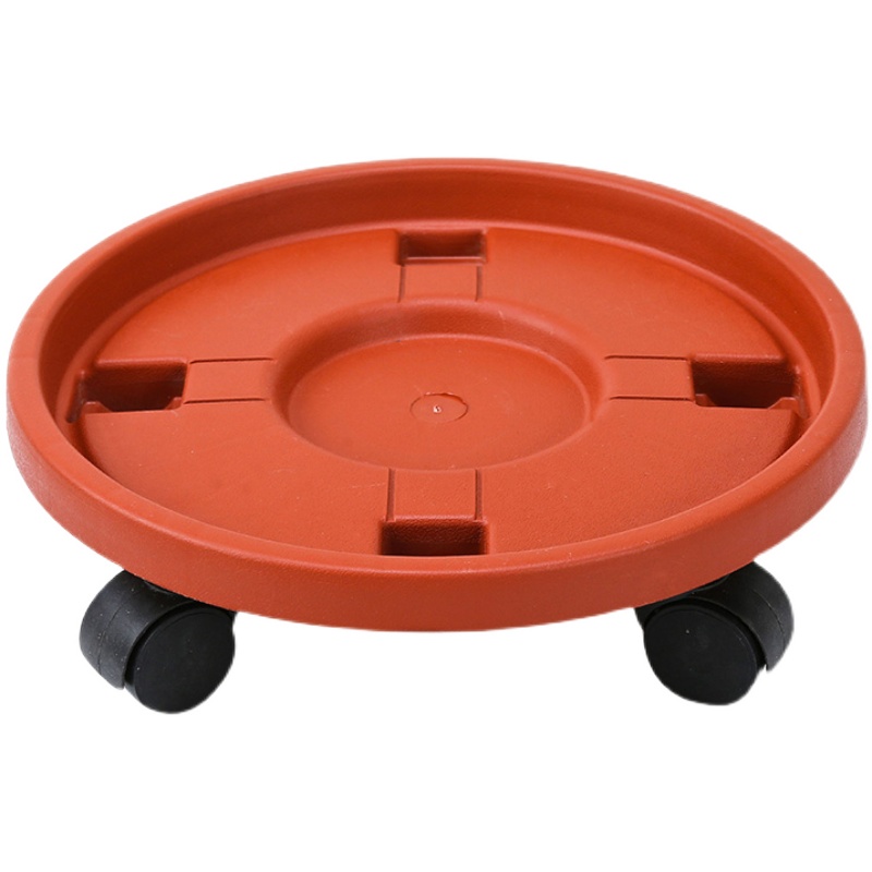 Thickened mobile flower pot tray with wheel flower pot base plastic flower pot water tray flower pot chassis special clearance