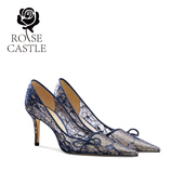 醉佳人 rosecastle婚宴鞋 新娘鞋 蕾丝高跟鞋 女细跟年会礼服单鞋