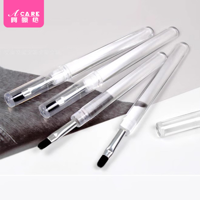 15Y10Y唇刷FD1S301-透明带盖迷你口红唇膏化妆刷便携式新款化妆工