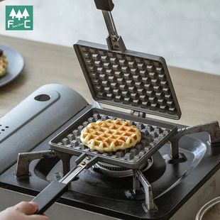日本进口杉山金属家用早餐锅华夫饼锅模具电磁炉燃气灶不粘松饼锅