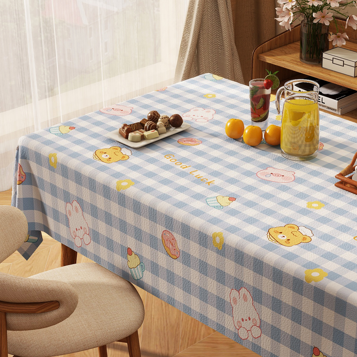 新年桌布免洗防水防油长方形餐桌布高级感茶几布台布2025氛围感