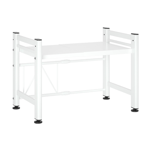 厨房微波炉架子置物架多功能家用台面烤箱专用可伸缩多层收纳支架