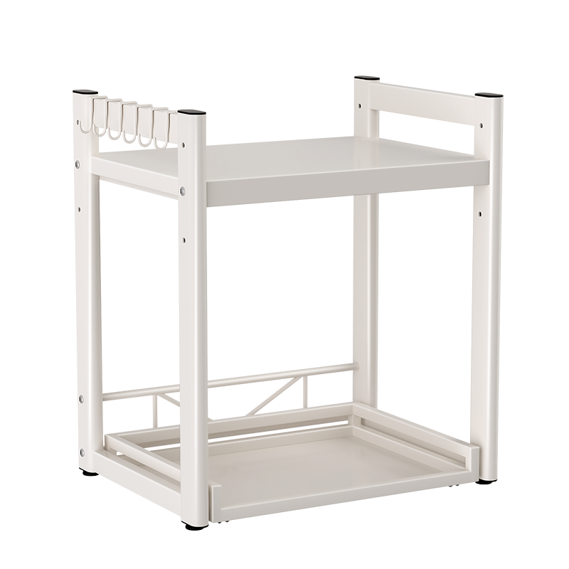 厨房微波炉置物架抽拉式台面多功能电饭煲专用多层烤箱收纳架子