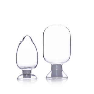 华鸥 鸡心瓶 透明玻璃种子瓶 锥形瓶 125 250 500 ml加厚化学化工样品试剂 样品瓶 展览瓶 塑料颗粒 展示瓶