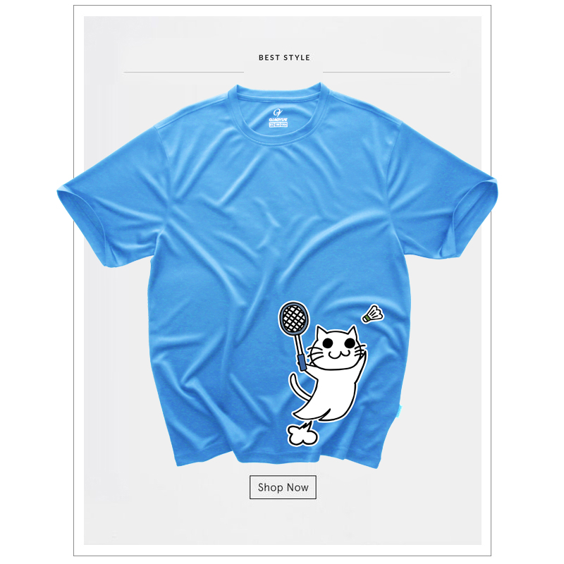 速干羽毛球文化衫男女短袖上衣运动团购球服定制印字大码体育装备