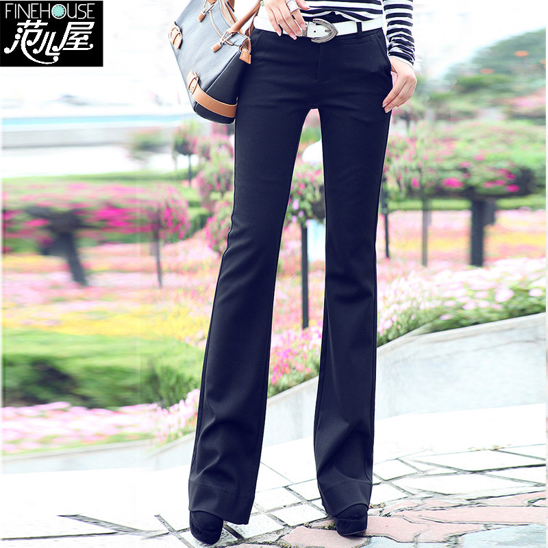 女士加厚直筒阔腿裤2019秋冬季新款宽松高腰显瘦西裤微喇叭长裤子|ruв категории Женская одежда, брюки, брюки - от Buy2taobao.com для оказания профессиональной услуги покупки агента Taobao