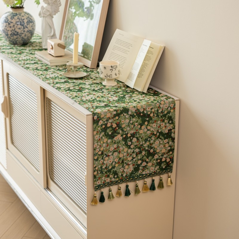 棉麻碎花桌布复古桌旗民族风长条餐桌布装饰台布茶几电视柜床尾旗,居家布艺,桌布,淘宝优惠券,粉丝福利购,淘宝优惠卷