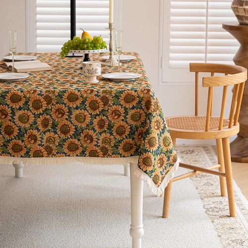 碎花桌布安娜丽丝棉麻高级感美式