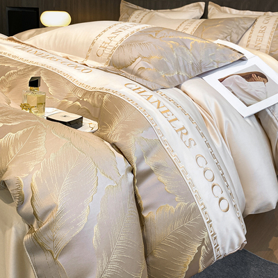 全棉雕花刺绣高端轻奢四件套