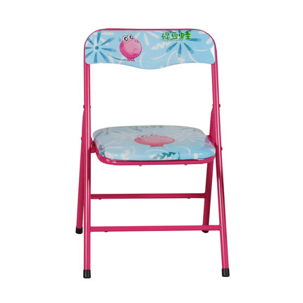 翊通小朋友折叠椅学生椅学习椅写字椅靠背椅桌椅套装 正版绿豆蛙