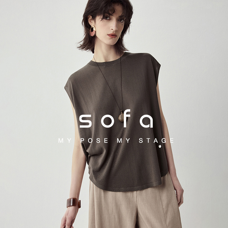 sofa100天丝时髦随性凉感T恤