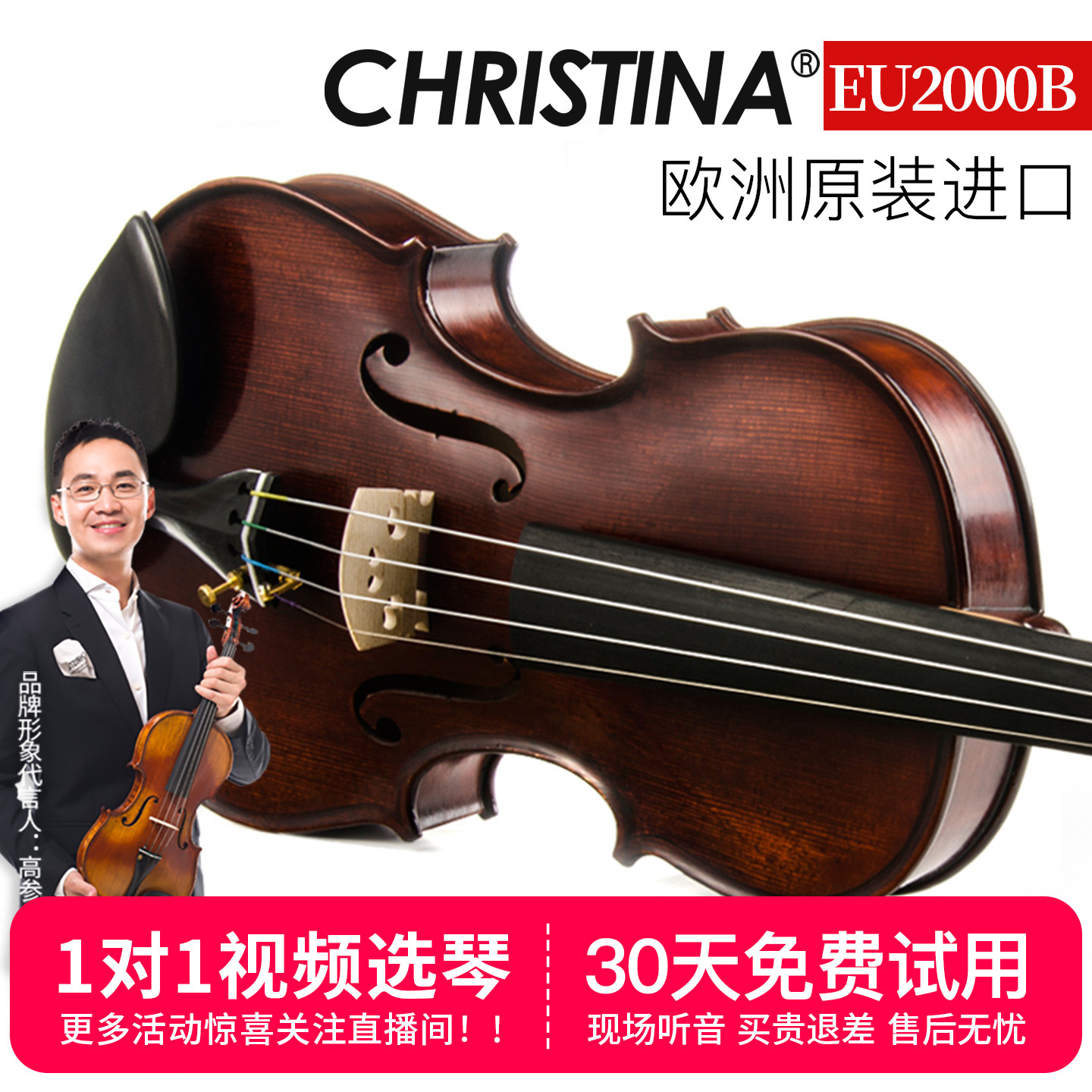 小提琴乐器手工欧料欧洲进口