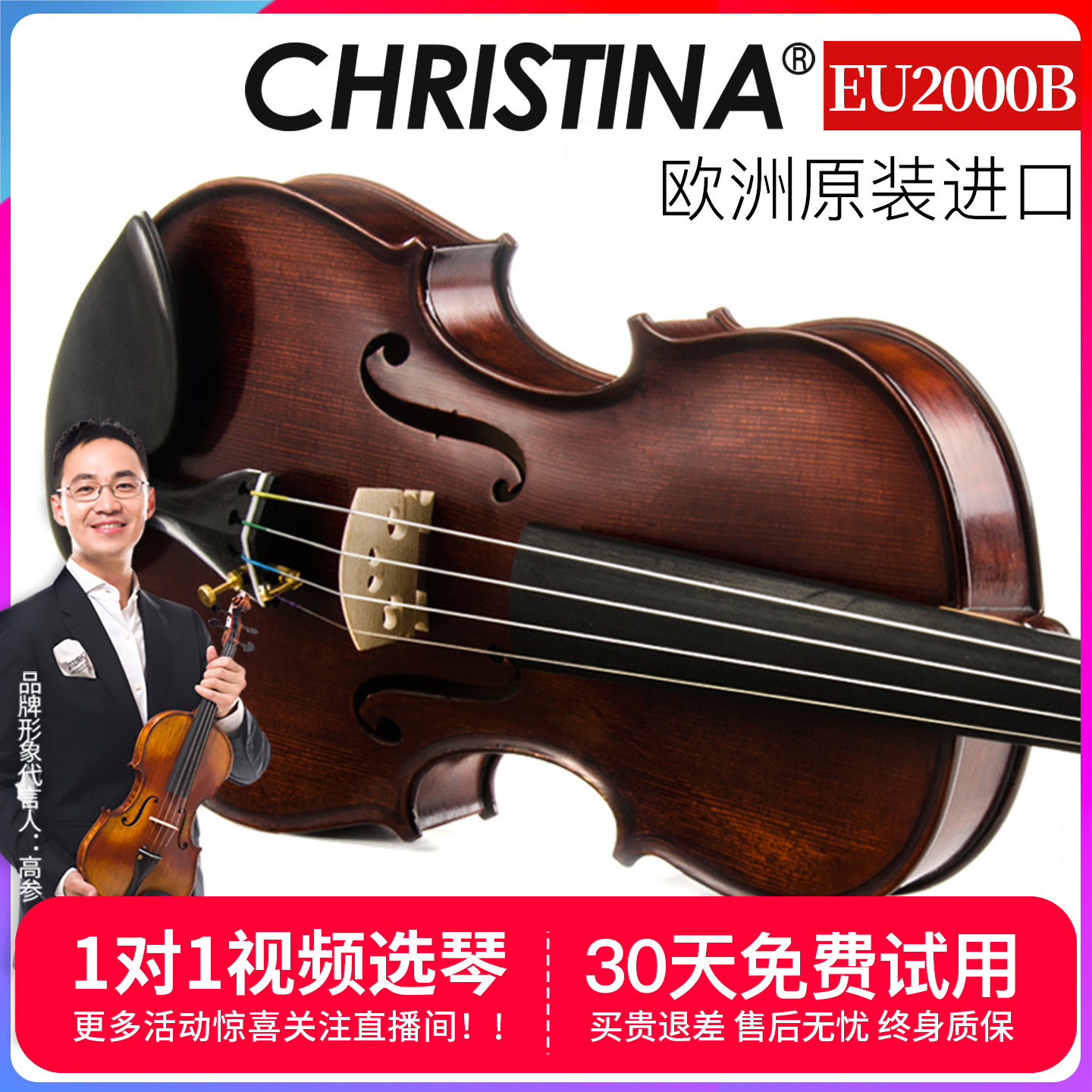 小提琴乐器手工欧料欧洲进口