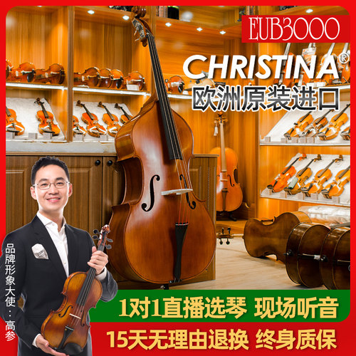 欧洲原装进口实木手工低音提琴