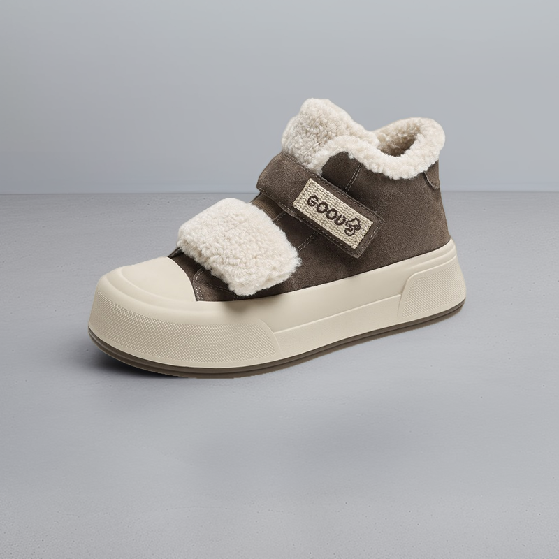 卓诗尼2025年冬季新款厚底板鞋