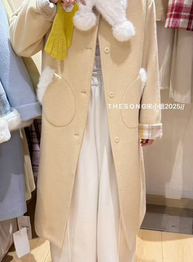 诺诺设计款气质百搭大衣(配围巾)27031