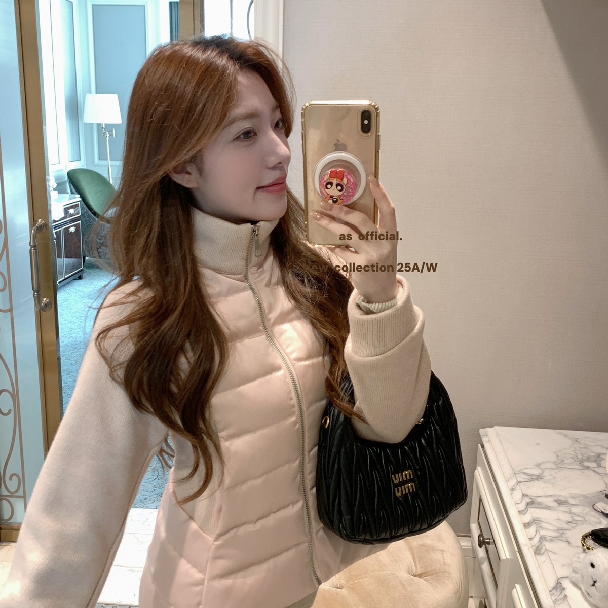 诺诺小众轻盈感小暖炉国标50绒收腰修身保暖羽绒服外套25998