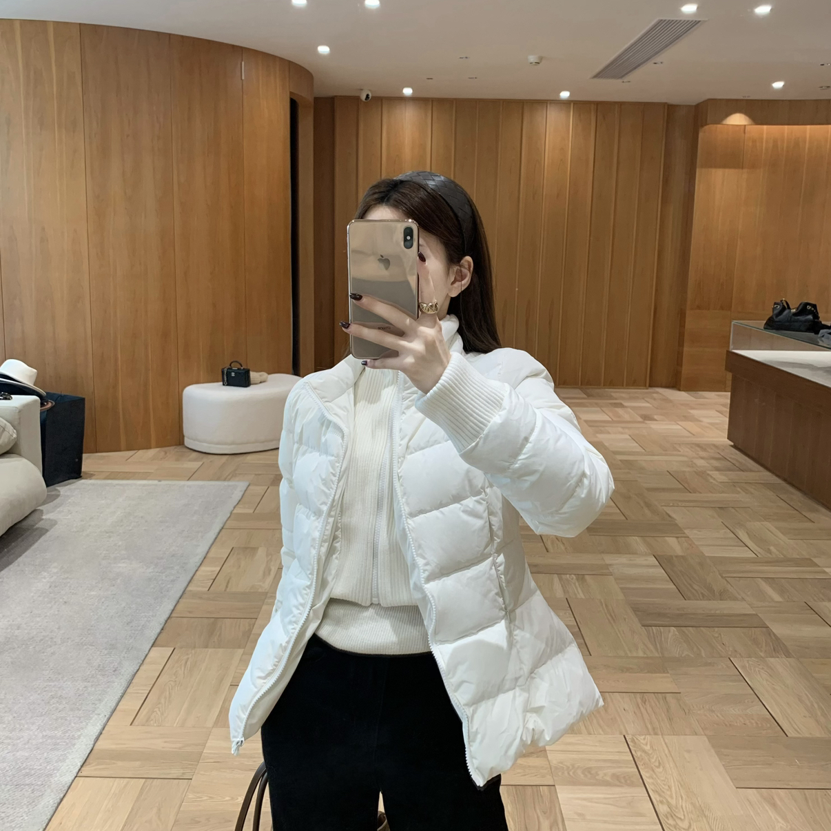 EASE-蓬感90绒羽绒服含90白鸭绒防水防风双层拉链保暖E25Y006