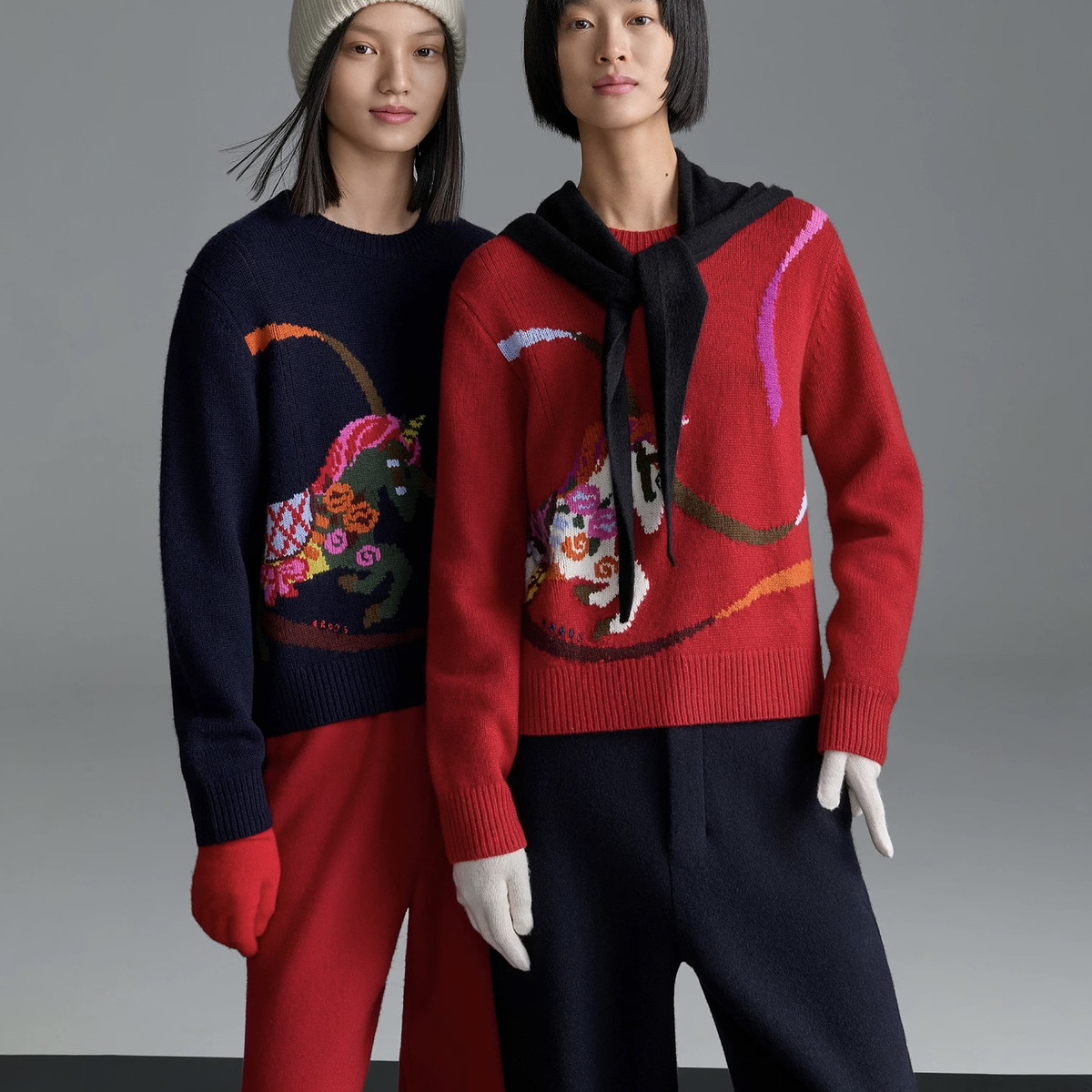 诺诺新氛围感新年限定款生肖小马提花圆领加厚保暖羊绒衫R90920,自行车/骑行装备/零配件,自行车整车大保养工时,淘宝优惠券,粉丝福利购,淘宝优惠卷