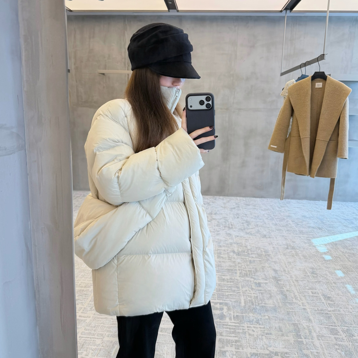 EASE-羽绒服配斜挎包含90白鸭绒一件直接过冬补单王E25Y001