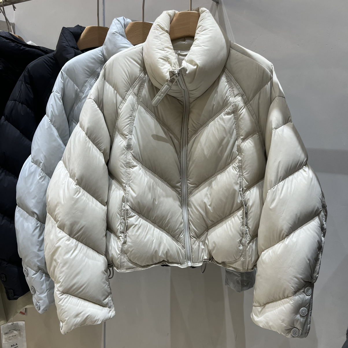 诺诺领云朵面包服女2025冬季新款韩系加厚保暖羽绒服外套RGA-Y830