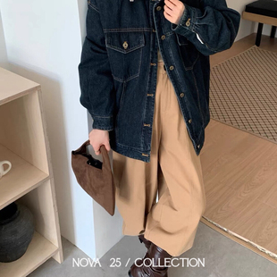 诺诺毛毛领宽松中长款牛仔外套冬充绒量80克保暖羽绒服外套11-5